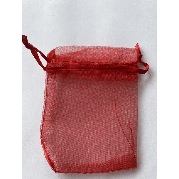 BOLSA DE ORGANZA 9x7 ROJA