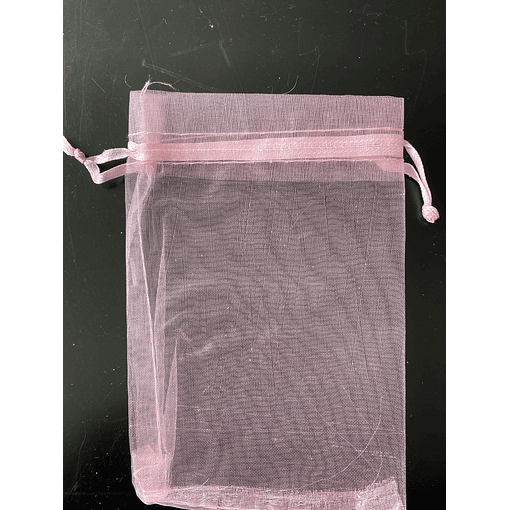 BOLSA DE ORGANZA 10x15 ROSADO