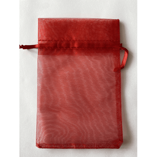 BOLSA DE ORGANZA 10x15 ROJO