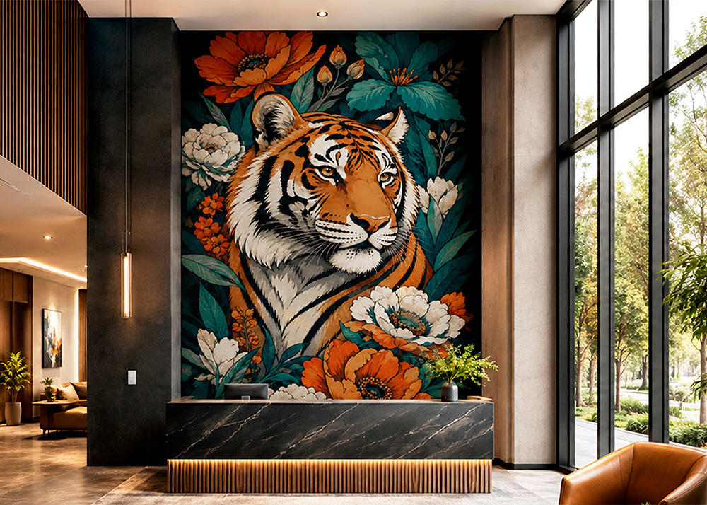 Mural Tigre de ARTJOAN