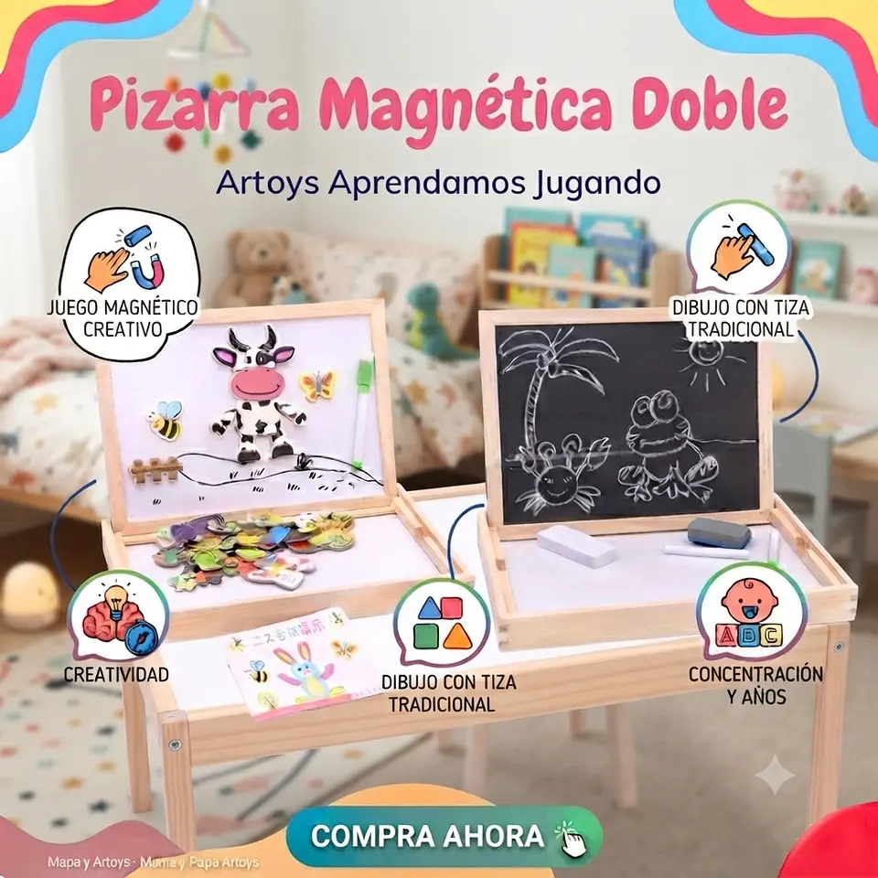 Pizarra Magnética Doble 1
