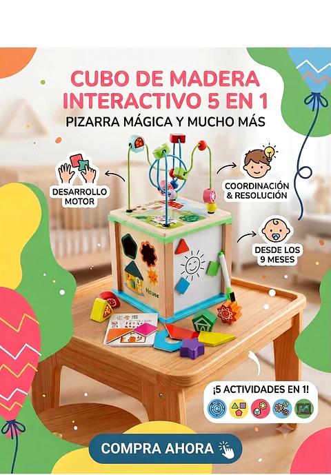 Cubo Interactivo 5 en 1