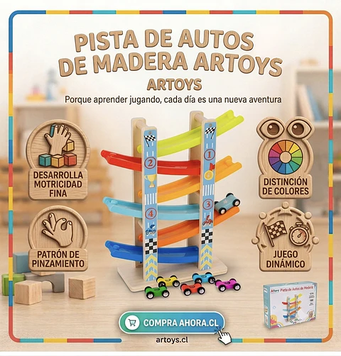Pista de Autos de Madera