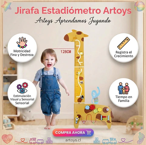 Jirafa de Madera Estadiómetro Artoys