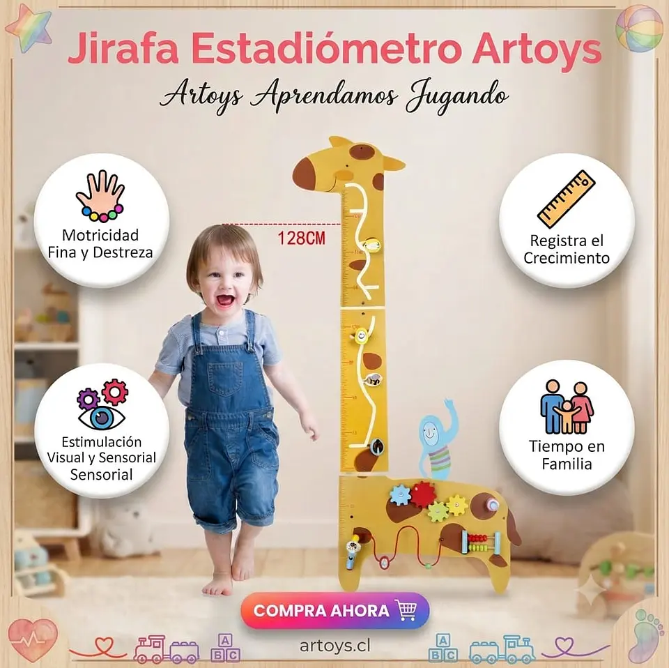 Jirafa de Madera Estadiómetro Artoys 1