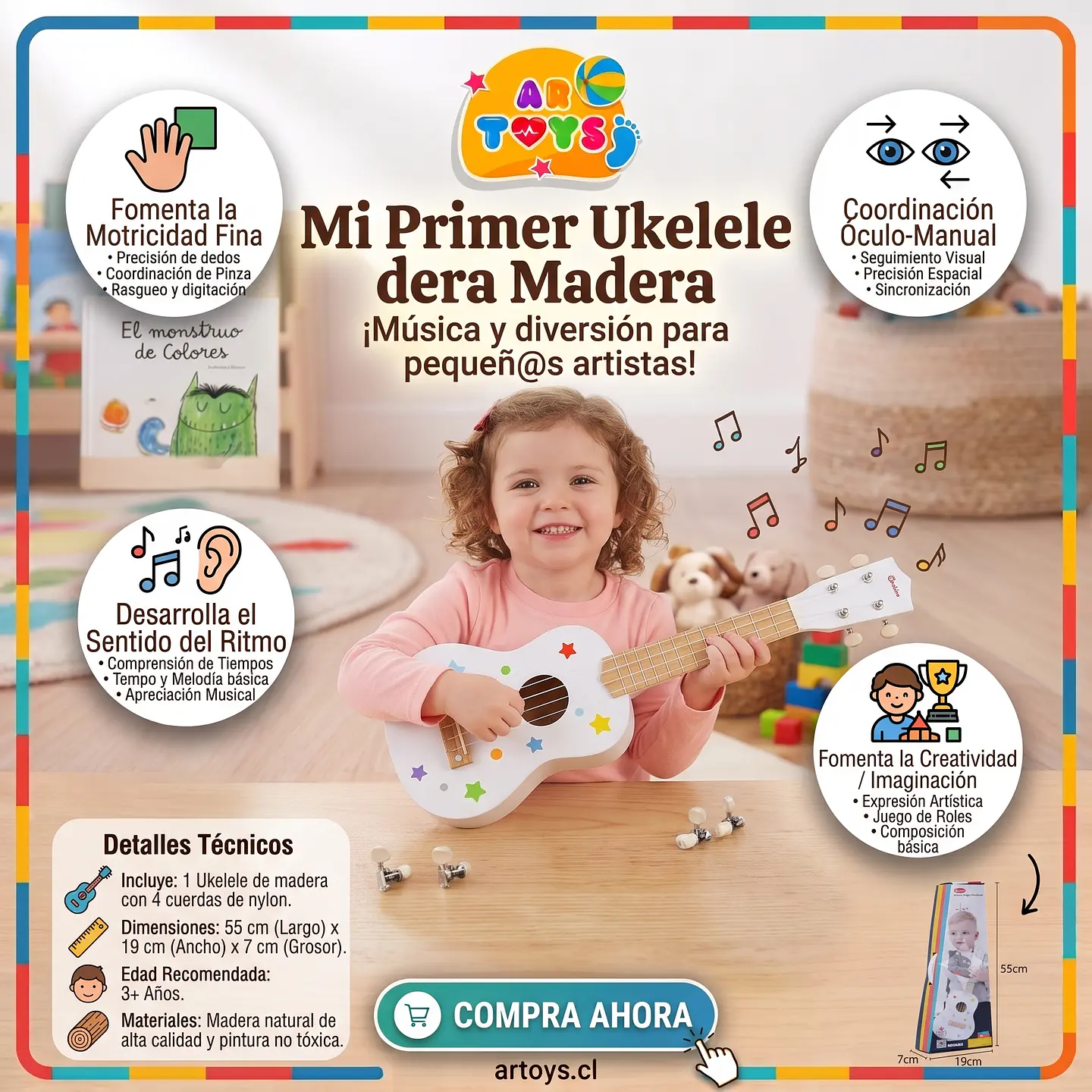 Ukelele de Madera 1
