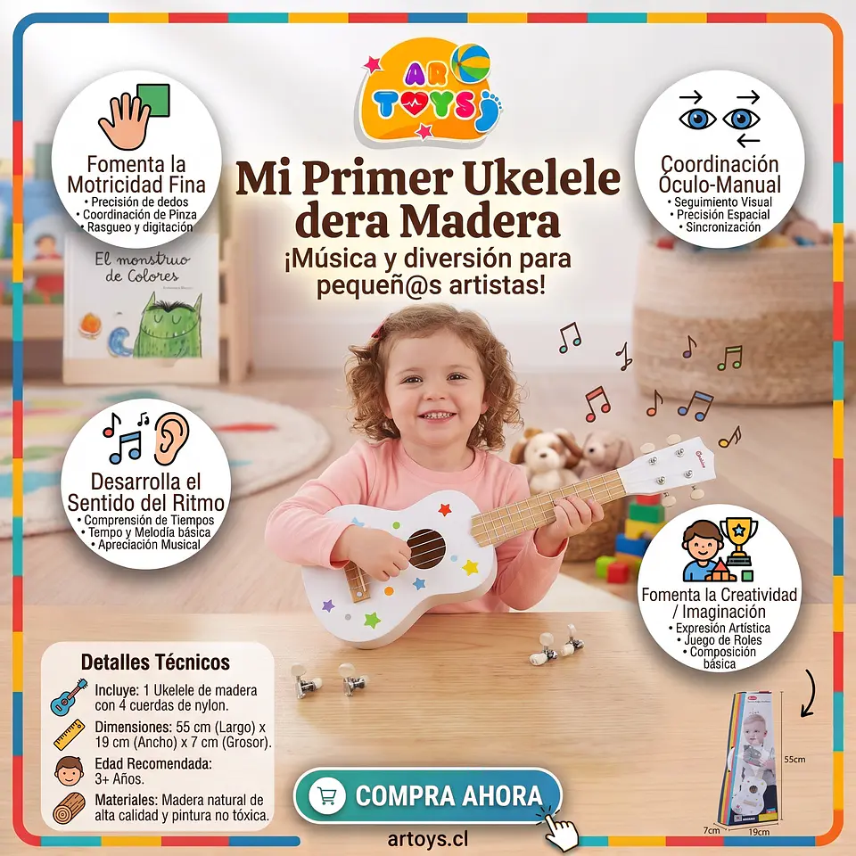 Ukelele de Madera 1