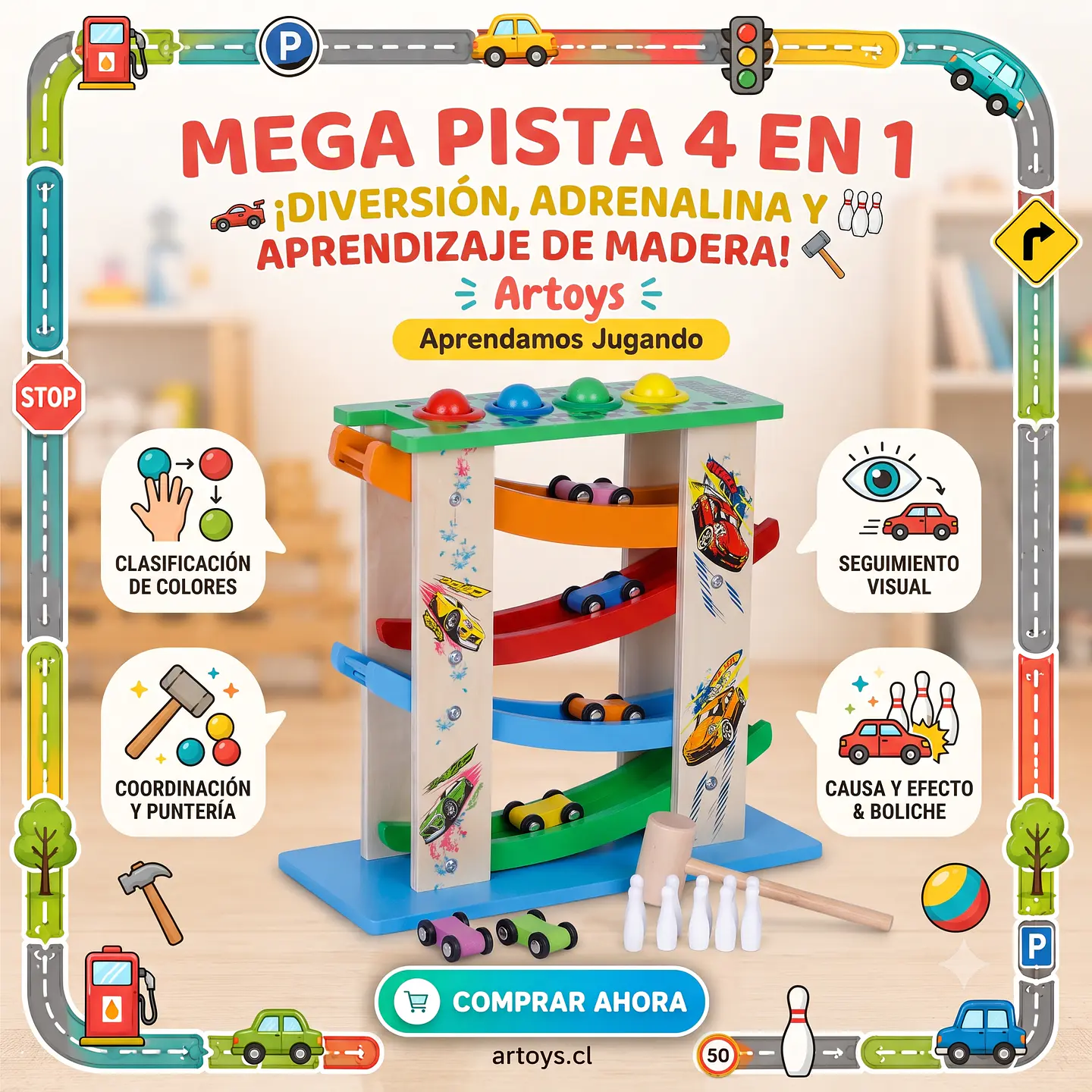 Mega Pista 4 en 1 1