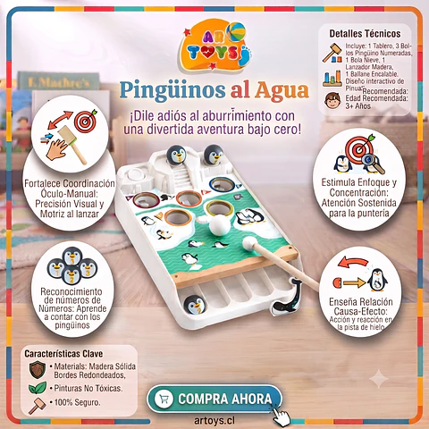 Pingüinos al Agua