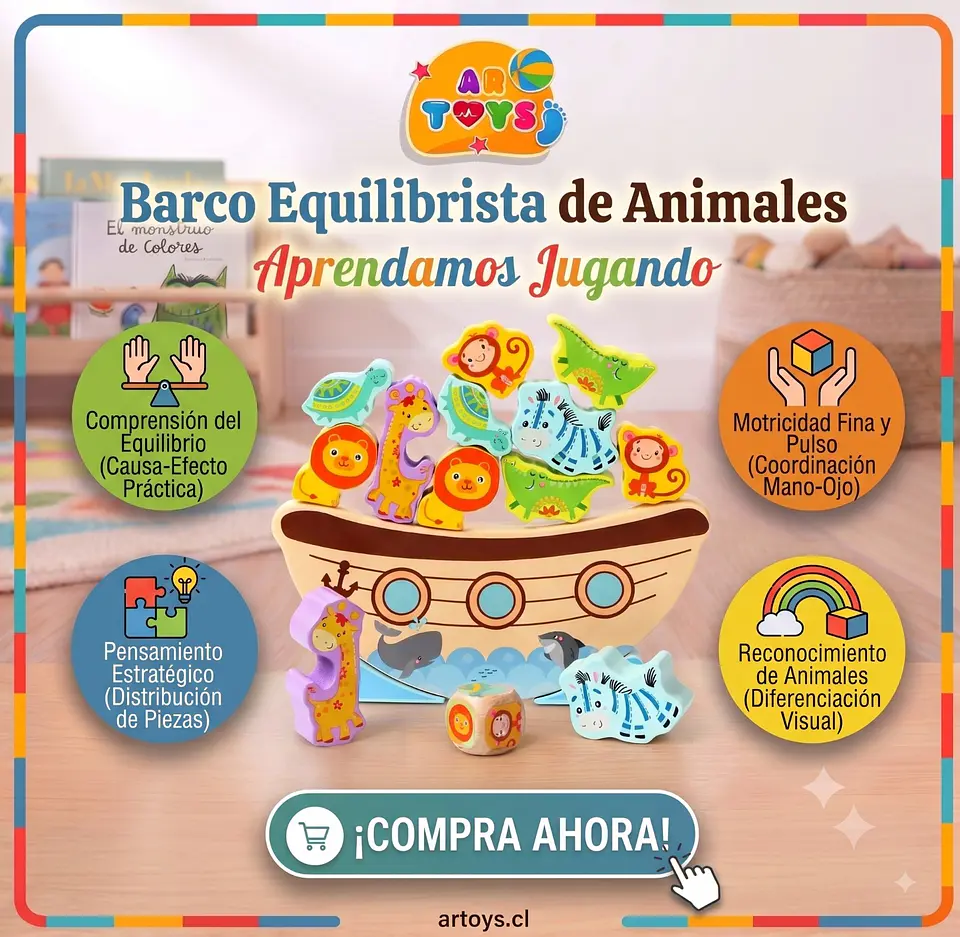 Barco Equilibrista de Animalitos 1