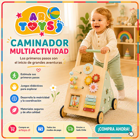 Caminador Didáctico y Centro de Actividades de Madera