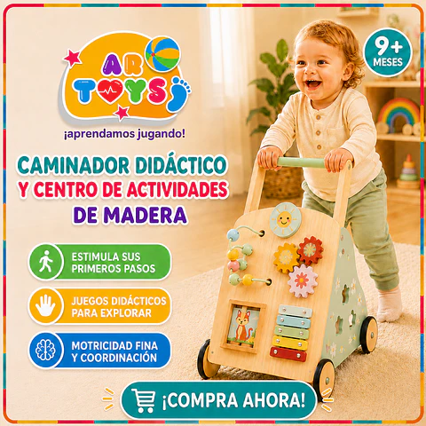 Caminador Didáctico y Centro de Actividades de Madera