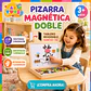 Pizarra Magnética Doble 2 en 1 de Madera - Miniatura 1