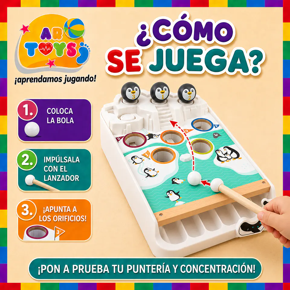 Pingüinos al Agua: Juego de Puntería Infantil 2