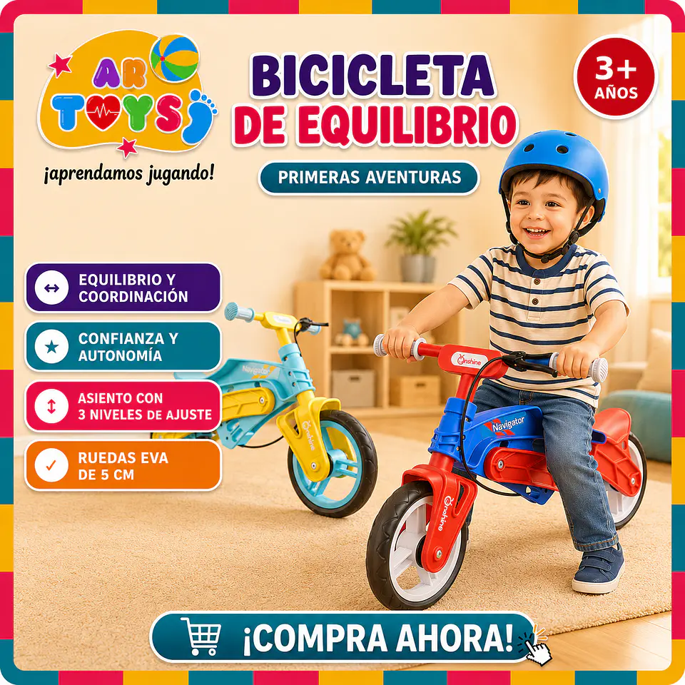 Bicicleta de Equilibrio Infantil sin Pedales 1
