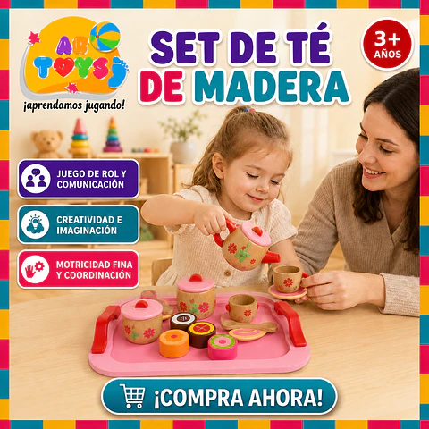 Set de Té de Madera Artoys