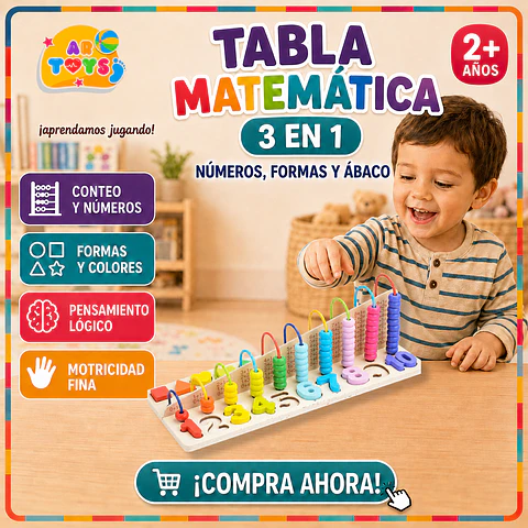 TABLA MATEMÁTICA 3 EN 1