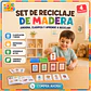 Set Educativo de Reciclaje con Contenedores y Tarjetas - Miniatura 1