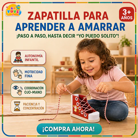 Zapatilla de Aprendizaje de Madera Artoys