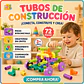 Tubos de Construcción Interactivos, 72 Piezas - Miniatura 1
