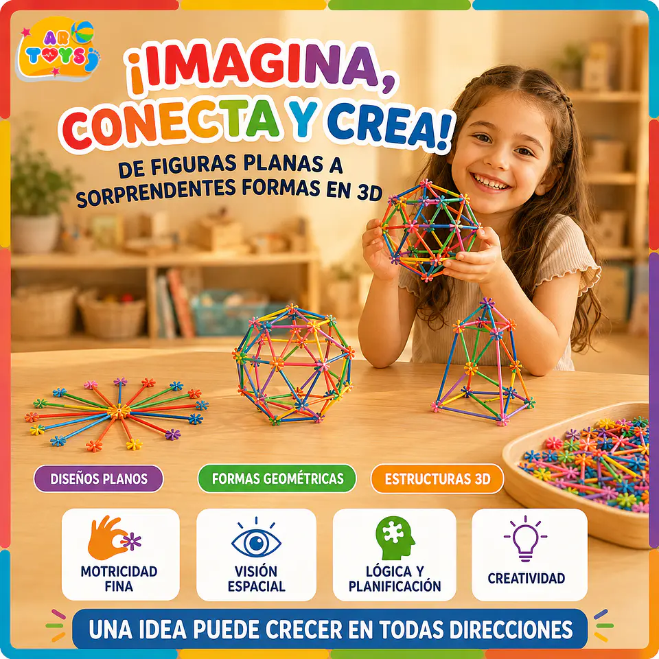 Varillas Mágicas de Construcción, 800 Piezas 2