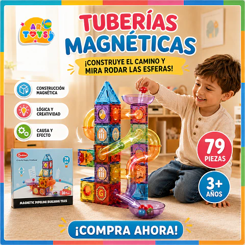 Tuberías Magnéticas Artoys 79  Piezas