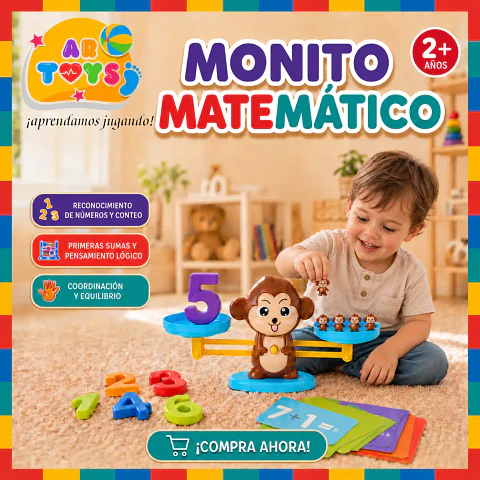 Monito Matemático: Balanza Educativa Infantil