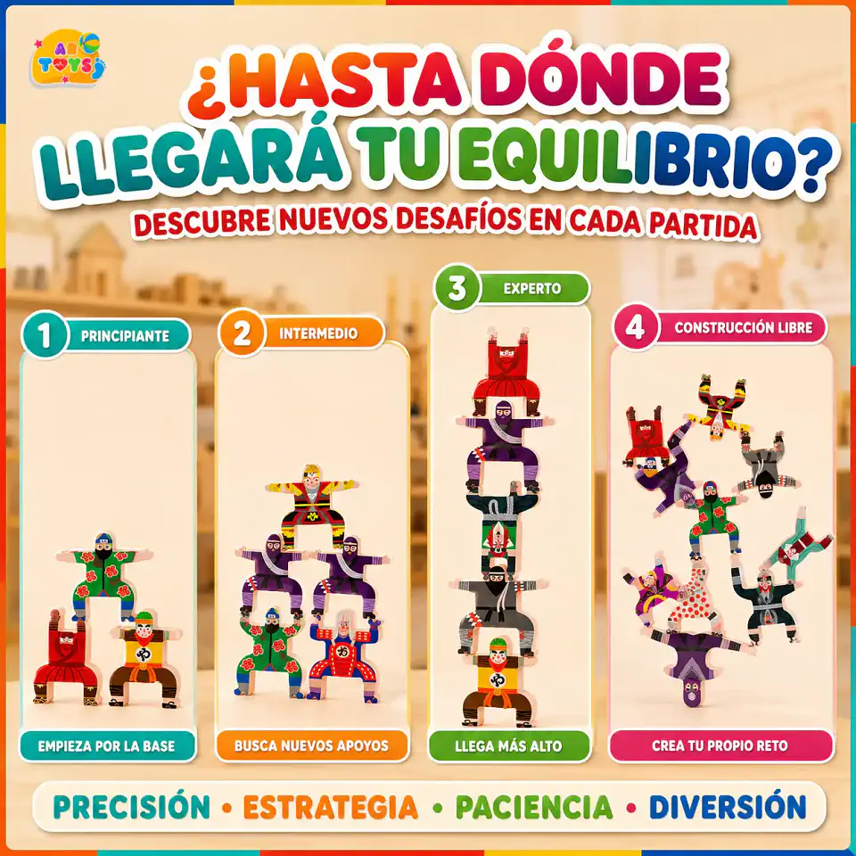 Ninjas Equilibristas de Madera 2