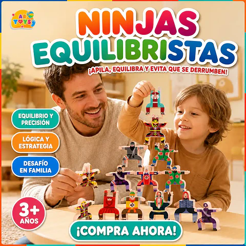 Ninjas Equilibristas de Madera