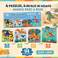Puzzle Evolutivo Infantil 4 en 1, 94 Piezas - Miniatura 2