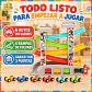 Super Pista de Autos con Garaje y Bencinera de Madera - Miniatura 3