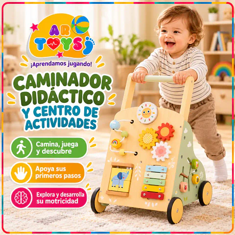 Caminador Didáctico y Centro de Actividades de Madera