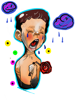 Crying boy