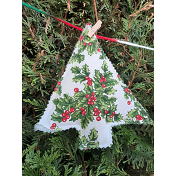 Accessoires de Noël: des pins en tissu!