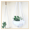 Colgador de plantas en macramé