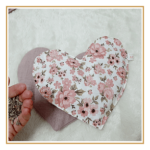 Oreiller avec des graines pour les yeux (forme de coeur)