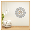 Wall art : Mandala com detalhes em Macramé 