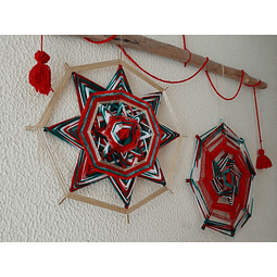 Decoración navideña - Panel de pared con mandalas