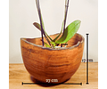 Vaso / Fruteira 27cm Madeira de Lei - Amazônia