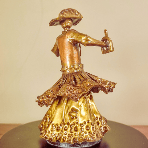 Orixá Oxossi - Escultura em Metal 15 cm