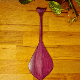 Ethnicity Baré - Mini Indigenous Paddle Solid Hardwood 25cm - Amazon - Purple Wood