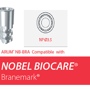 ANÁLOGO ARUM COMPATIBLE CON NOBELBIOCARE BRANEMARK 3.5