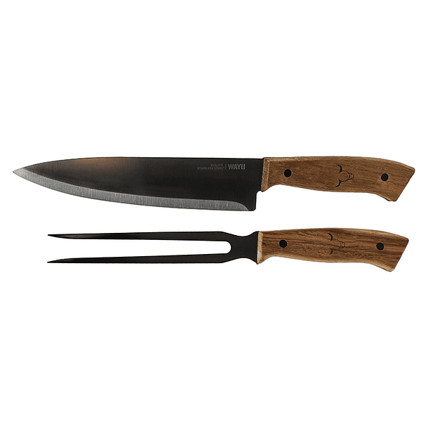 Set Tabla Cuchillo Tenedor Wayu 2