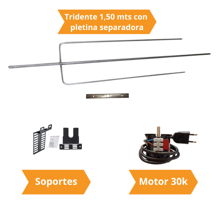 Kit 30k Tridente 1,50 metros