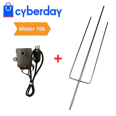 KIT SILVER (Tridente Inox 1.2mt + Motor 10k)