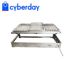 Parrilla Empotrable Full Inoxidable (100x50cm)