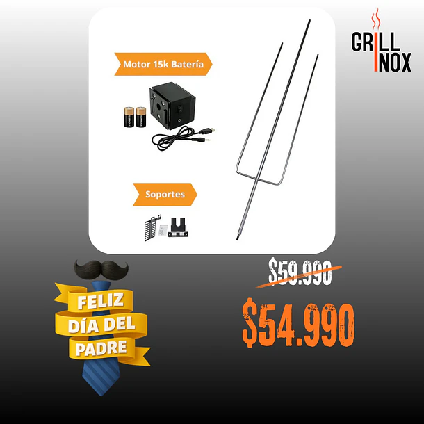 KIT BATERÍA (Tridente Inox + Motor 15k batería) 1