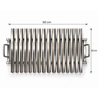 Parrilla embutidos inoxidable 60x30cm - MAYORISTA 3