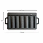 Plancha Reversible Fierro Fundido 50×23 Cms 2