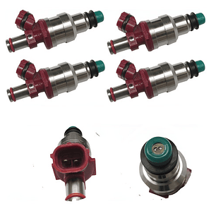 4 Inyectores Toyota Hilux 2.4 Bencinero 93/97 Garantia